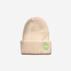 Bonnet Blanc Cassé  Logo Vert Pomme