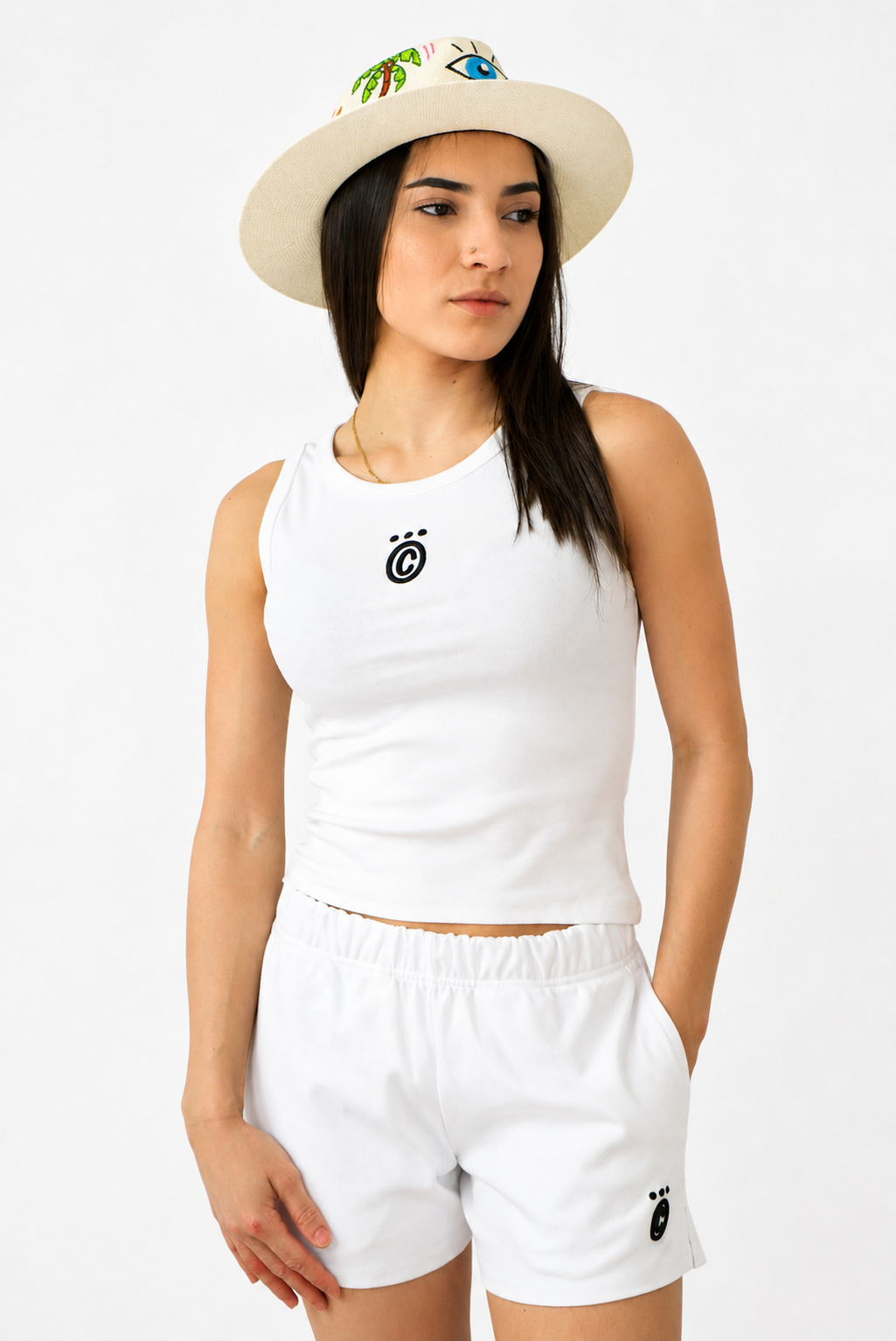 Short Blanc - Femme