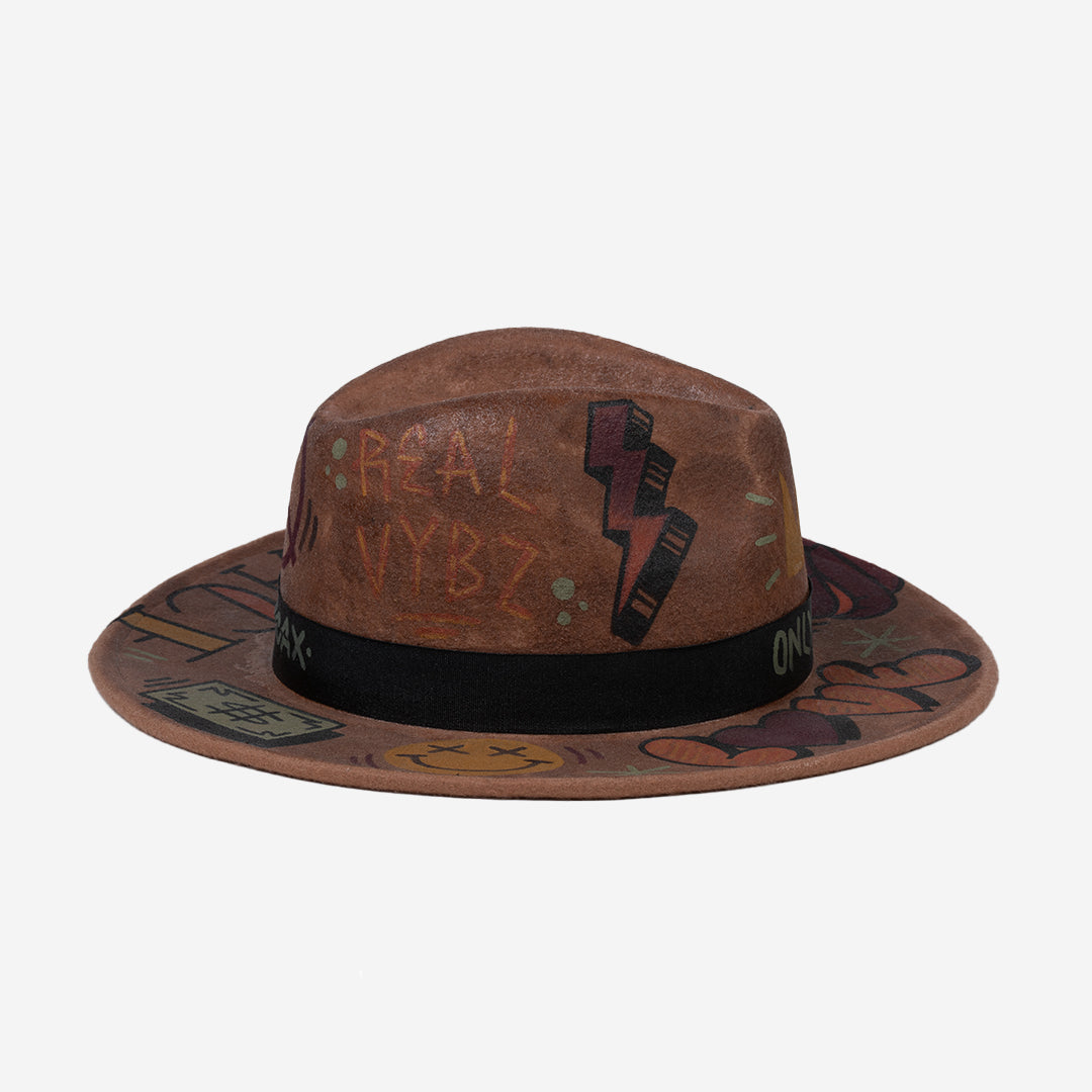 Chapeau Brun Noir Only One