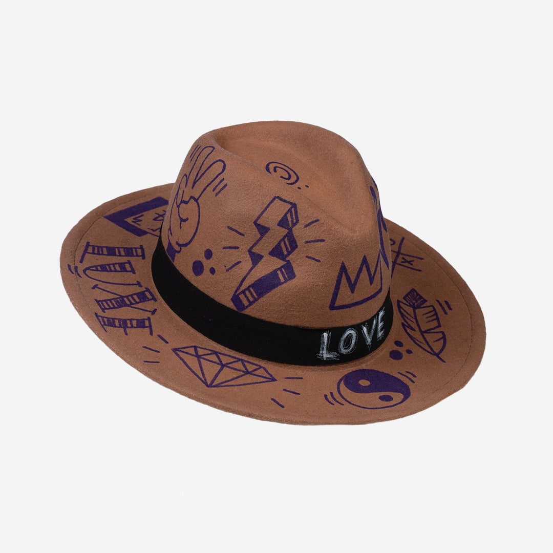 Chapeau Bisous Brun