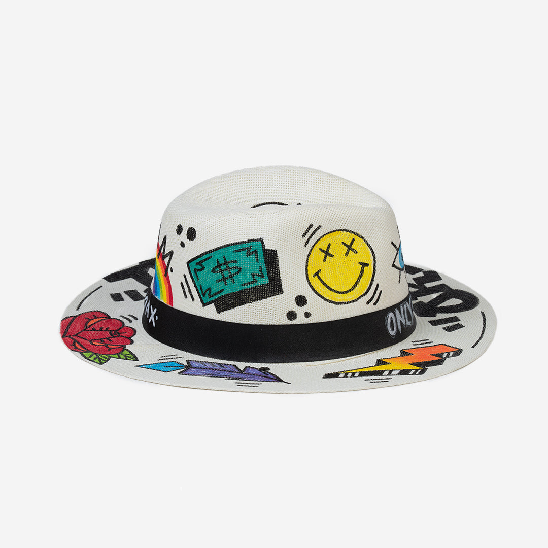Chapeau Été Noir Blanc
