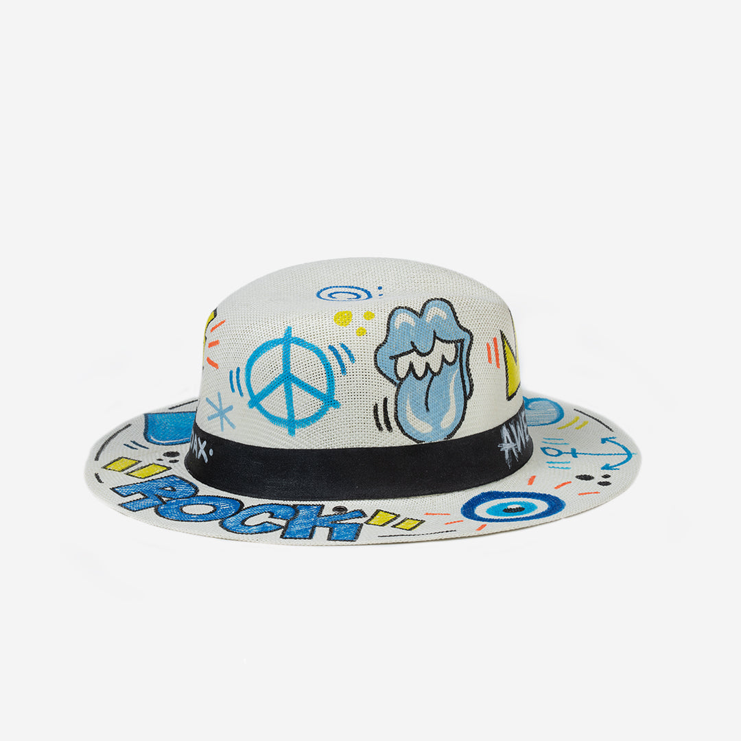 Chapeau Été Awesome Bleu
