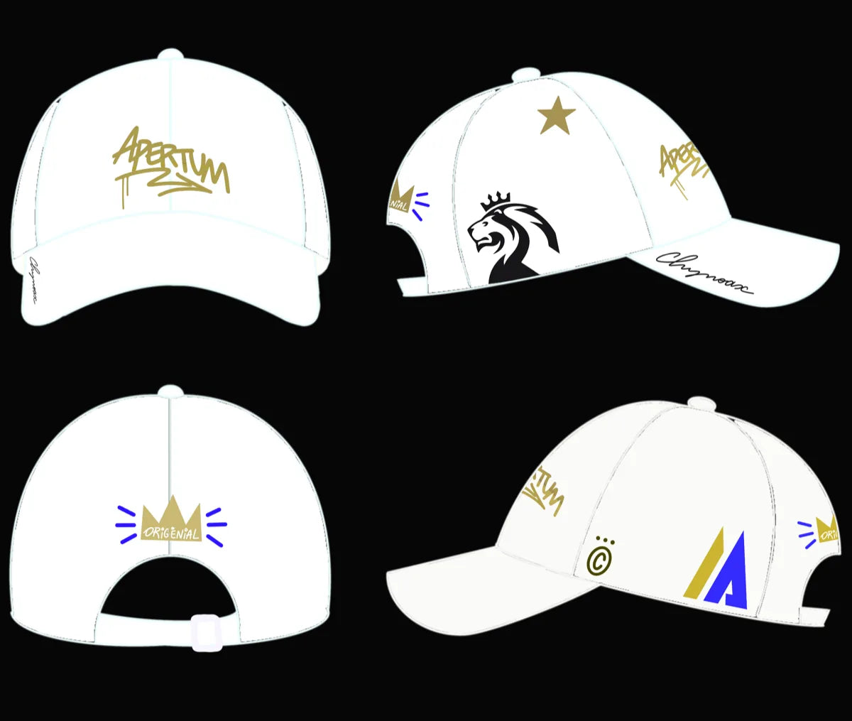 APERTUM EMBROIDERED WHITE CAP